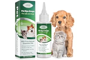 Dog Eye Drops - Dog Eye Infection Treatment - Eye Drops for Dogs - Relieve Red Eyes - Dog Eye Wash for Cleaning Tear Streaks、