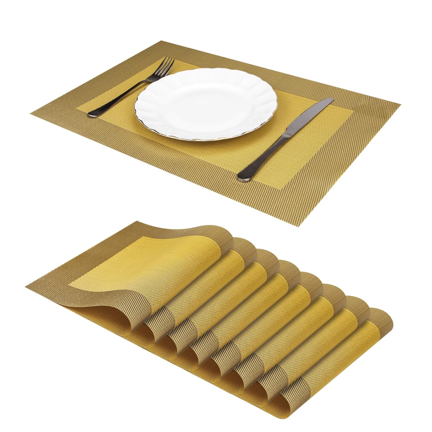 Best Yellow Table Placemats Set Of 6