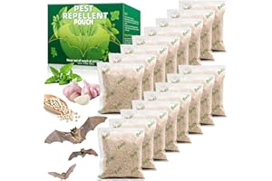 MOTRAPSO 16 Pack Bat and Bird Repellent - Natural Peppermint Oil Eagle Repellent for Attic Indoor Outdoor Patio Garden Porch, Pet and Family Safe, Ready to Use