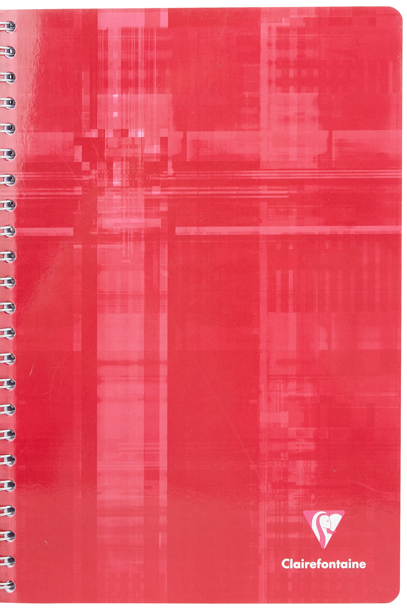 Clairefontaine 8172C - One Spiral Notebook - Dimensions: A4 21x29.7 cm - 224 Small Squares Pages - White Paper 90 g - Laminated Card Cover Random Colour