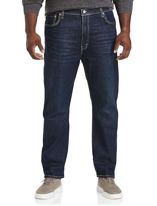 Levi's Men's 502 Taper Fit Jeans (Also Available in Big & Tall), Clean Run-Dark Indigo, 50Wx30L