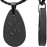 Collar de cristal de turmalina negro para la protección de emf con piedra volcánica de lava