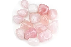 Cherry Tree Collection 1/2 Pound Polished Stones - 1/2" - 1" Size Tumbled Stones - Tumbled Crystals Bulk for Healing, Reiki, Chakra (Rose Quartz)