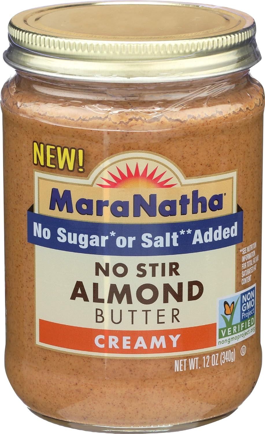 Maranatha, Almond Butter No Sugar No Salt No Stir, 12