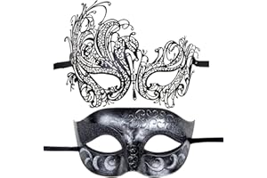 IETANG Couple Mask Half Venetian Masquerade Ball Mask Party Costume Accessory