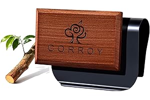 CORROY Car Air Freshener Natural Essential Oil Scent, Car Odor Eliminator and Purifier, Vent Clip Air Freshener for Car (Starter/Teak)