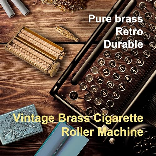 Free Boy Vintage Solid Brass Cigarette Roller,Cigarette Rolling Machine  Manual, Roller Machine-Cigarette Maker Machine Can Fit 70~75mm Rolling  Paper (Columnar Shape) in Saudi Arabia