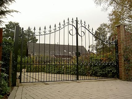 Doppelflugeltor Oxford 300 Cm Schmiedetor Hoftor Einfahrtstor Gartenzaun Amazon De Garten