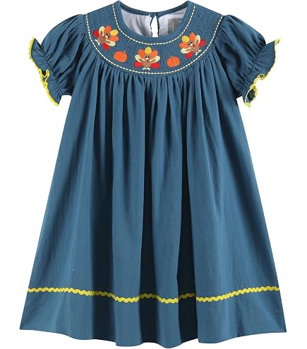 thanksgiving smock dress Bonnie Jean YGroup_7602784862408 Beaded Mermaid Prom Sparkly Celebrate the season in Size:Trim XL
