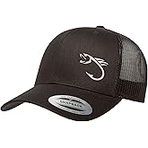 Love Sketches Embroidered Fishing Trucker Hat – Breathable Mesh Snapback Cap for Men & Women, Dad Fishing Gift, Outdoor Hat
