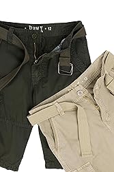 Raw X Boys Cargo Shorts 8-18 | 100% Cotton Belted