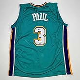 Facsimile Autographed Chris Paul New Orleans Teal Reprint Laser Auto Basketball Jersey Size Men's XL