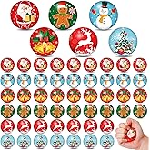 Syhood 100 Pcs Christmas Stress Balls Bulk 1.57'' Foam Stress Balls Anxiety Relief Gifts for Winter Christmas Party Stocking Stuffers Goodie Bag Fillers(Classic)
