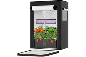 ENJOYFLY Grow Tent for Aerogarden Hydroponic Grow System,18.9''x13.7''x20.8'', Grow Machine Protective Cover,Black Indoor Hydroponic Anti-Light Complete System,High Reflective Mylar for Hydroponic Indoor Plant