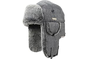 NORTH CLIFF Unisex Winter Trapper Hat Cold Proof Keep Warm Hat with Ear Flaps for Hunting Skiing Trooper Outdoor Activities