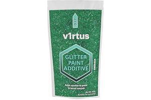 V1RTUS Glitter for Paint (Emerald Green) Additive 100g / 3.5oz for Acrylic, Latex, Emulsion - use Interior/Exterior - Wall, Ceiling, Wood, Metal, Varnish, Dead Flat, Matte, Soft Sheen or Silk