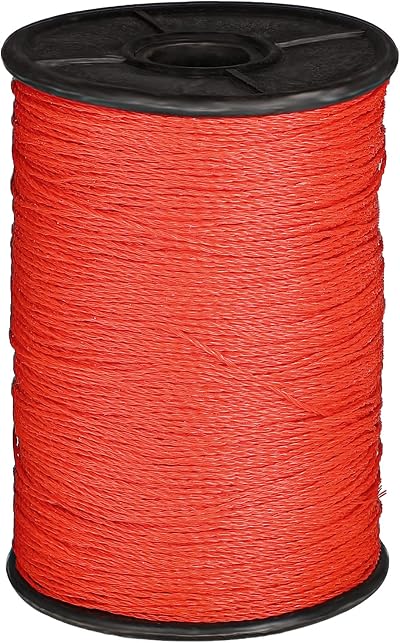Bestomrogh 300m Red Nylon Builders Line String for Masonry, Gardening