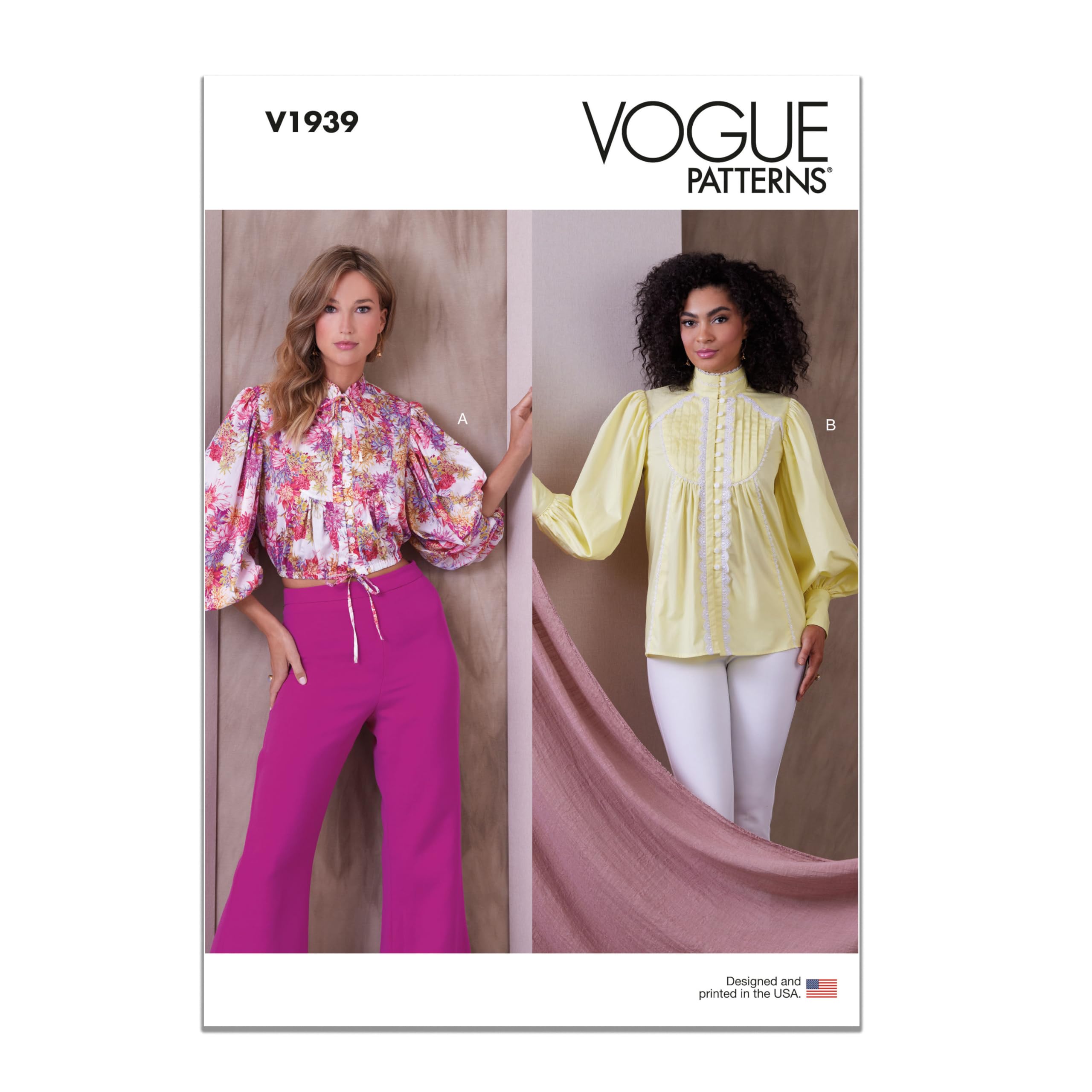 Vogue Patterns V1939B5 Misses' Top B5(8-10-12-14-16)