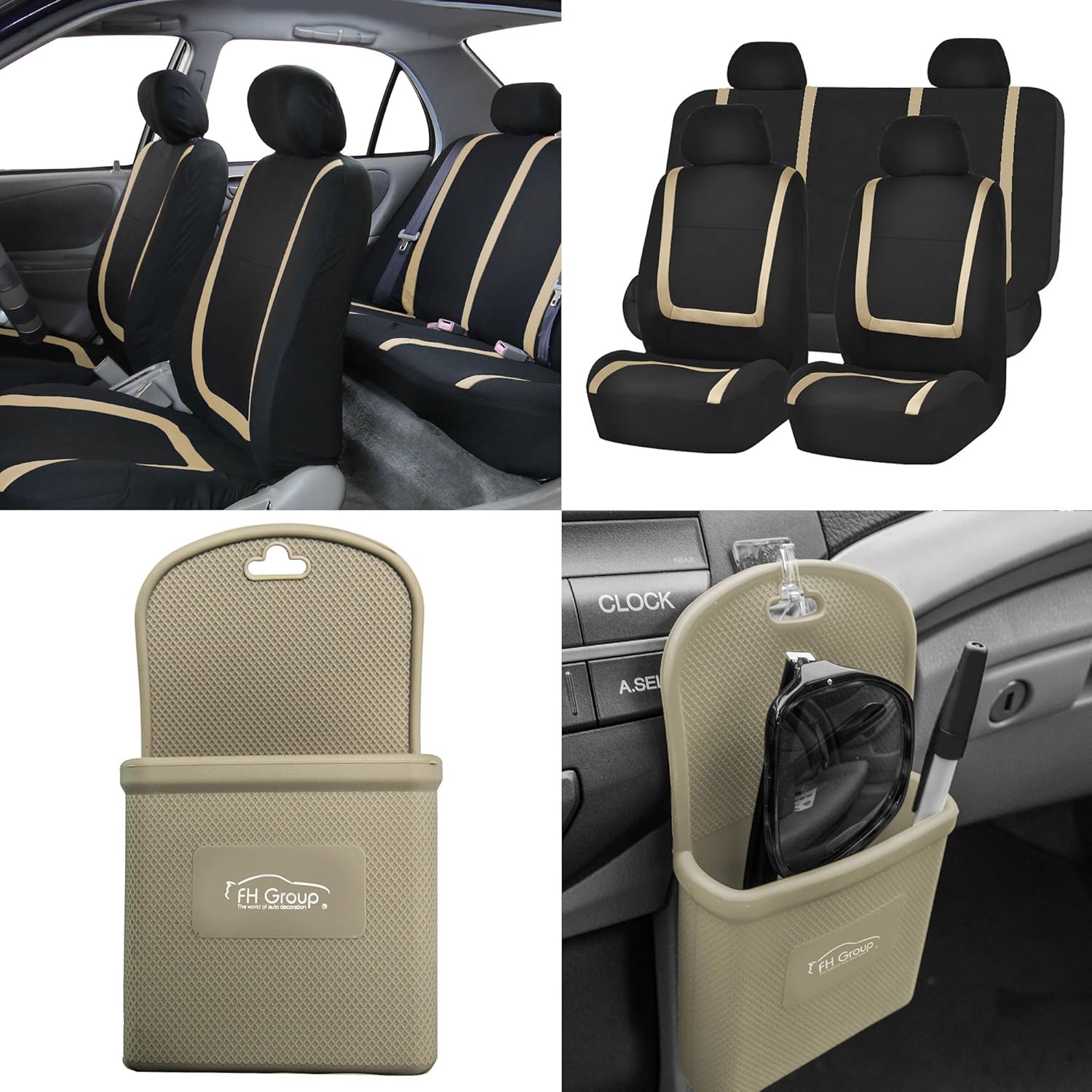 Best 2008 pontiac grand prix seat covers black and beige
