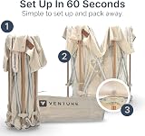 Venture Baby Playpen All Stars Joy Foldable Large Portable Taupe 6-36 Months view 5