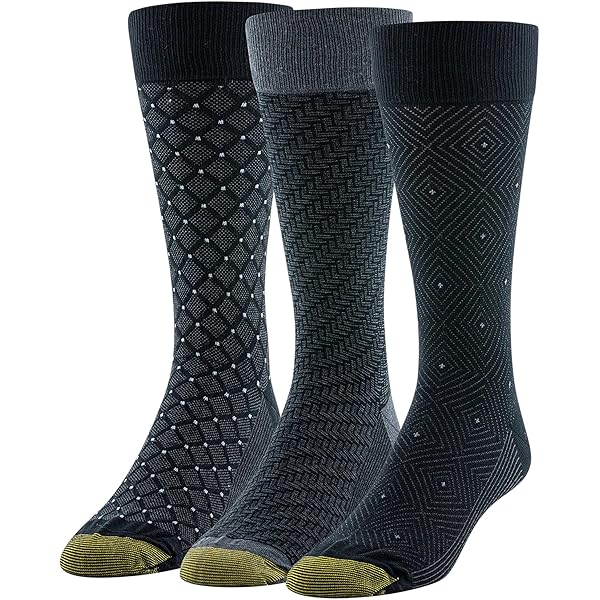 Amazon.com: GOLDTOE Hampton Men's Gold Toe Dress Stripe Dots Crew Socks 3  Pack Size 6-12, Navy : Clothing, Shoes & Jewelry