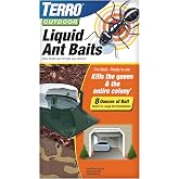 TERRO T1804SR Outdoor Ready-to-Use Liquid Ant Bait Killer and Trap - Kills Common Household Ants - 8 Bait Stations