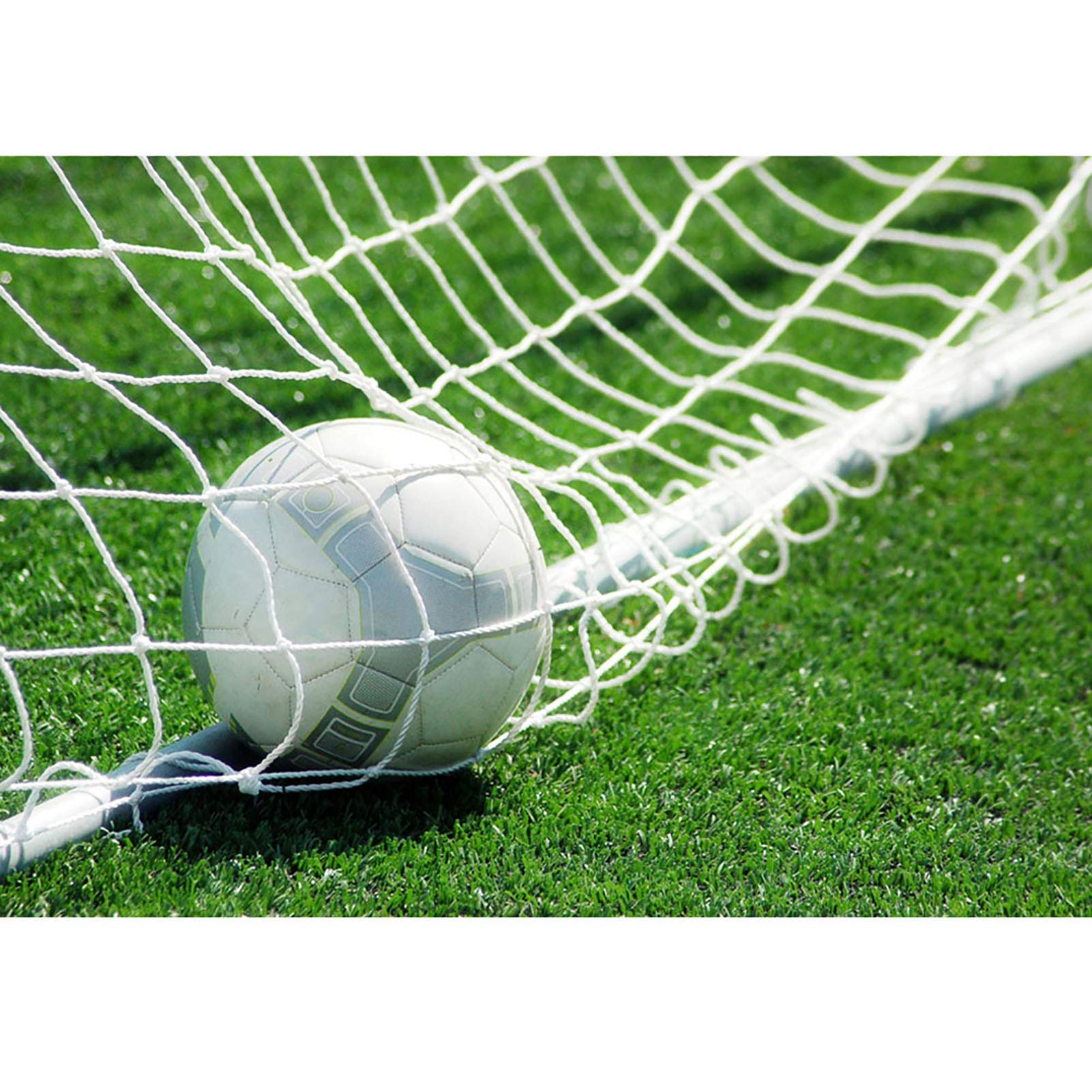 Photo 1 of Pwshymi Soccer Goal Net, 12x6FT, Polypropylene Fiber, White, Soccer, Football