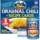 Skyline Canned Chili, Cincinnati Ground Beef, No Beans, 15 oz, 8-Pack | Authentic Cincinnati Ground Beef, No Beans, High-Protein, Chili Dog Sauce for Hot Dogs &amp; Coneys, Ready to Heat