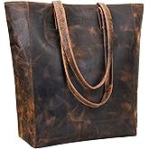 ANTONIO VALERIA Ava Leather Tote/Top Handle Shoulder Bag for Women