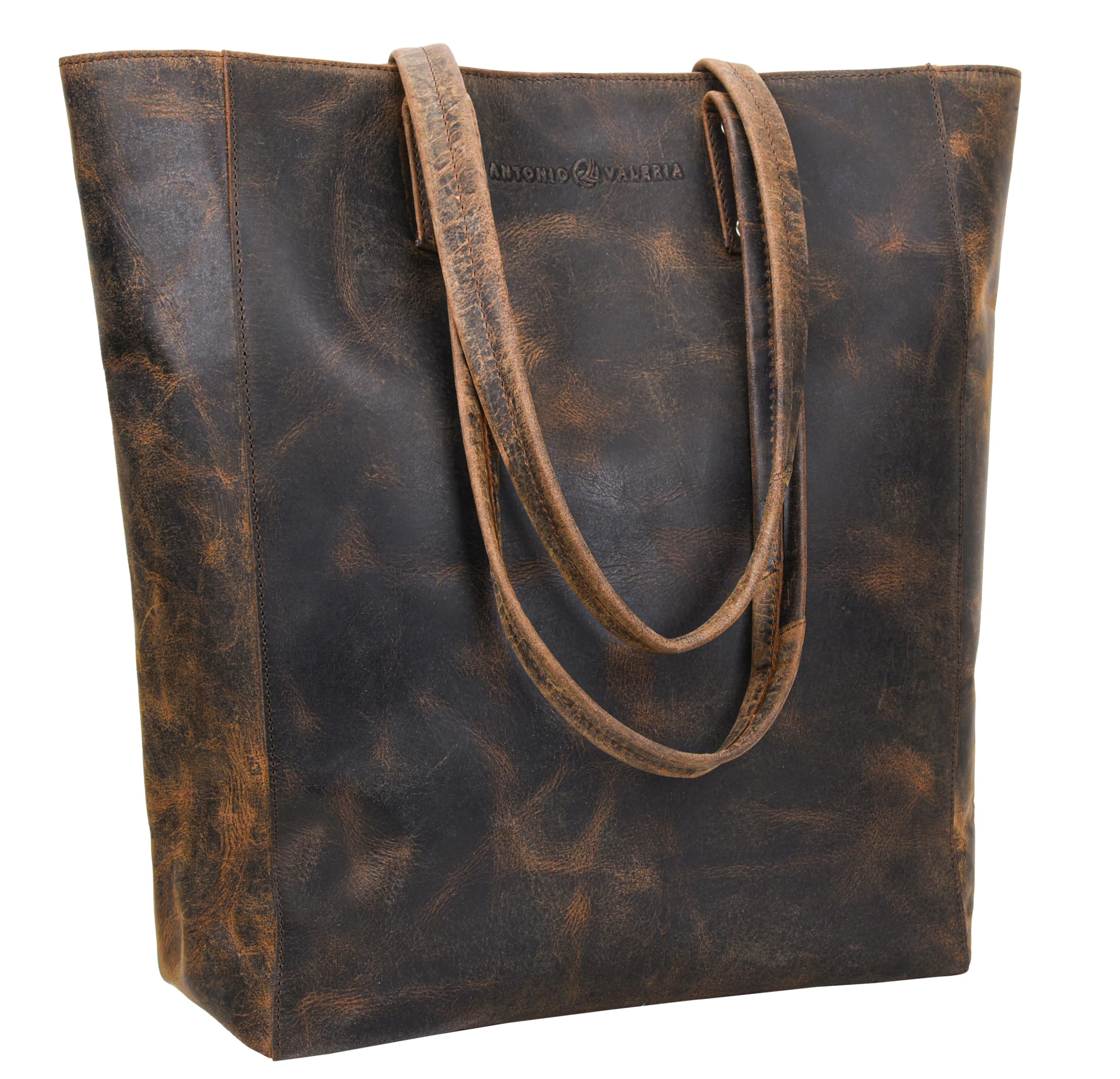 Ava Wooden Handle Tote Bag