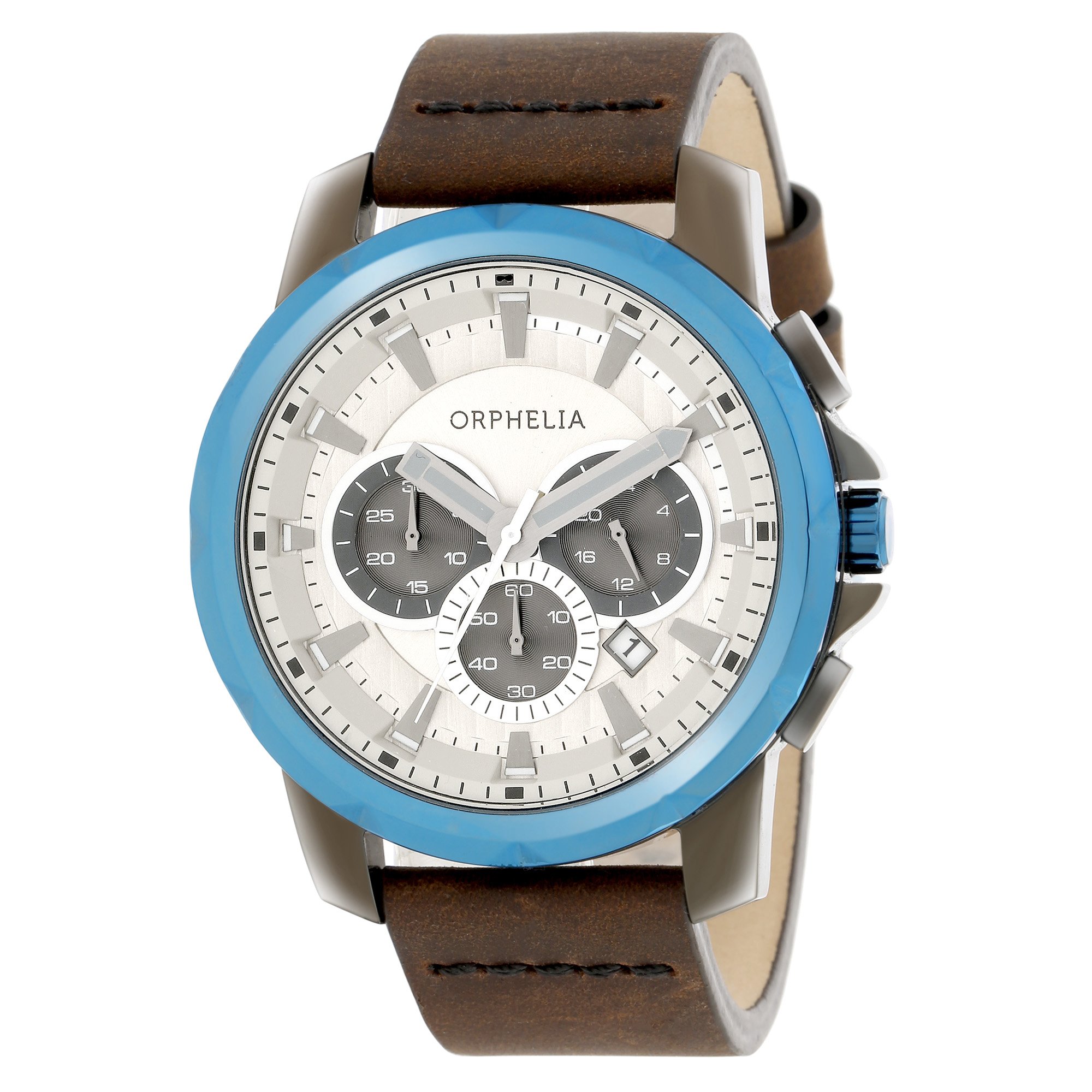Orphelia Men's Quartz Watch with Leather Strap