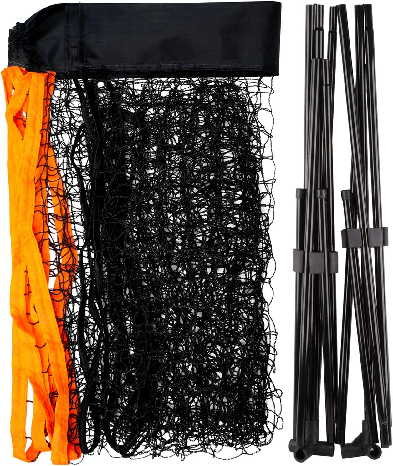 ORIENTOOLS Badminton Tennis Net Set, Portable Sports Set with Poles Carrying Bag for Kids Volleyball Pickleball Indoor, Outdoor, Beach, Backyard (Black, 10ft 14ft 17ft) : Sports & Outdoors