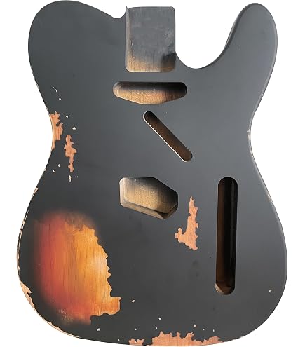 Amazon.com: Fender Road Worn 50's Telecaster SS Alder Body, Black
