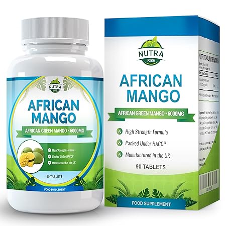 Afrikanische Mango Extrakt zum Abnehmen, Leptin Regulierender Fatburner um Schnell Gewicht zu Verlieren, 6000mg Irvingia Gabo