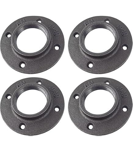Flange De Support De Poteau Au Sol En Aluminium Noir 1-1/4 - Lot D'1 Pièce | Unbranded