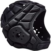 COOLOMG Soft Shell Flag Football Helmet 7v7 Rugby Helmet Scrum Cap | Soft Padded Helmet Soccer Goalie Headgear Adjustable Head Protector for Youth Kids Adult