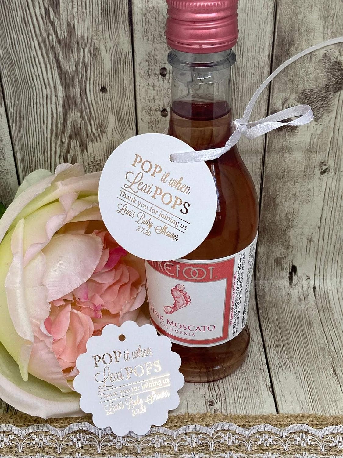 baby shower champagne favors