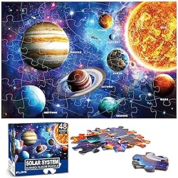 Jumbo Floor Puzzle for Kids Ages 4-8,Solar System