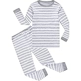 Family Feeling Kids & Toddler Boys Pajamas 2 Piece Pjs Set 100% Cotton Sleepwear