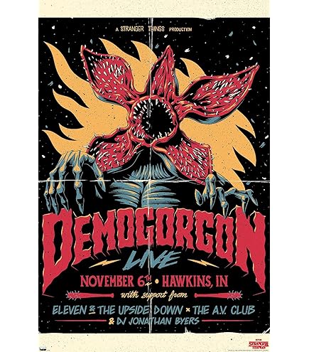 Stranger Things ポスター Amazon.com: Stranger Things Maxi Poster (Character Montage Design