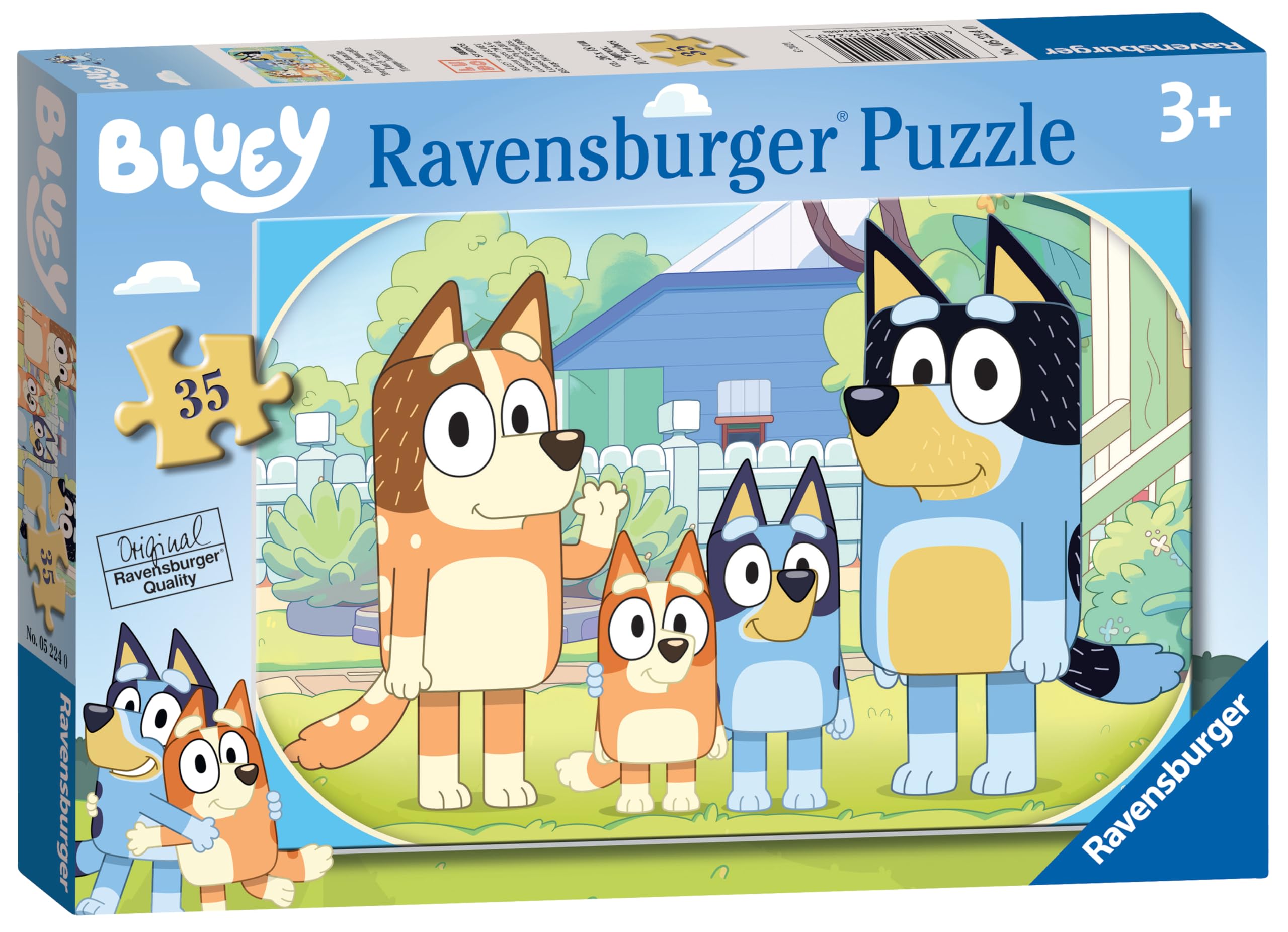 Ravensburger Bluey 35 Piece Jigsaw Puzzle for Kids Age 3 Years Up - Educational Toddler Toys