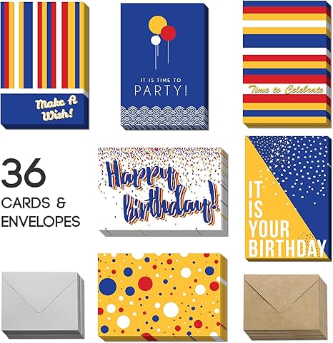 Amazon Com Happy Birthday Cards With Envelopes Birthday