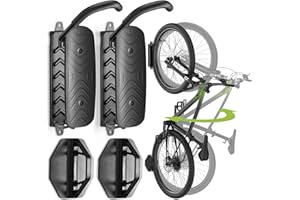 Housolution Swivel Bike Wall Mount [2 Pack], 150° Swivel Vertical Bike Rack Wall Hanger Holds up to 66lbs for Mountain/Road/Hybrid Bikes, Bike Hangers, Bicycle Storage Rack for Garage