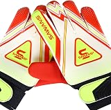 SAWANS Football Goalkeeper Gloves Red Yellow Size 6 Youth Adult view 2