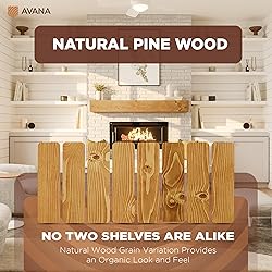 Avana Rustic Fireplace Mantle Shelf 60 Inches