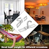 RosewineC 3 Pack Ceiling Hook 68mm Heavy Duty Mount Pendant Fitting view 6