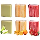 Simple Scents Australia Assorted 6 PCS Natural Soap Bars, Assorted Citrus Delights, 3.5oz Each Moisturizing French Triple Milled Soap Bars Enriched with Shea Butter, Pure Plant Oil Body Soaps