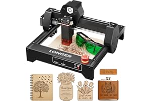 LONGER RAY5 Laser Engraver 3500mW High Precision 0.04 * 0.04mm Mini Laser Cutter and Engraving Machine 130x140mm Working Area for Wood Metal Acrylic Glass