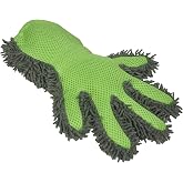 Detailer's Preference Double-Sided Microfiber Car Detailing Glove for Interior &amp; Exterior, Knobby for Dusting, Smooth for Scrubbing, Non-Abrasive, Durable, Safe on Paint, Great for Hard-to-Reach Areas