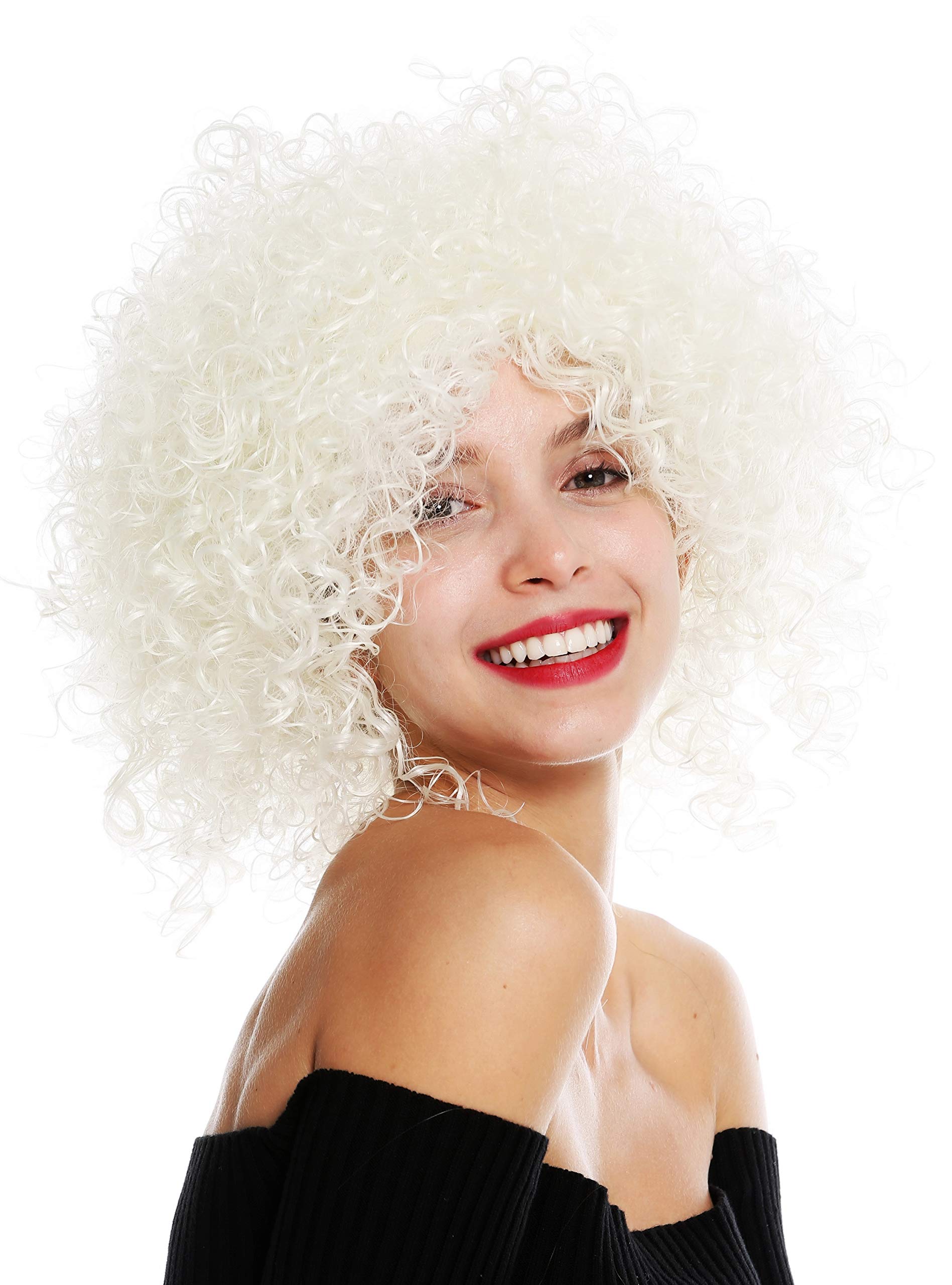 WIG ME UP - VK-11-1001 quality women's wig short voluminous frizzy curly curls wild white angel
